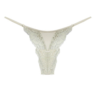 Annebra กางเกงใน ทรงตอง ผ้าลูกไม้ Thong Panty รุ่น AU3-746 สีแดง, สีเบจ