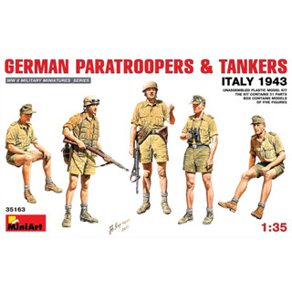 1/35 German Paratroopers And Tanker Italy [MI 35163]