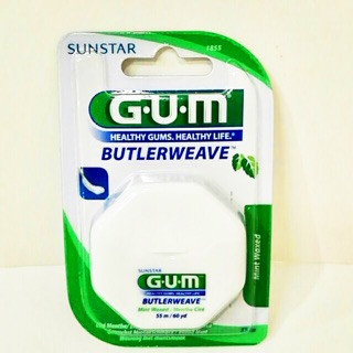 ไหมขัดฟัน Gum กลิ่นมิ้นต์ ยาว 55 เมตร (60 หลา)