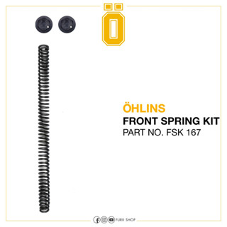 สปริงโช๊คหน้า ohlins FSK 167 For Honda CRF300L/RALLY FuriiShop