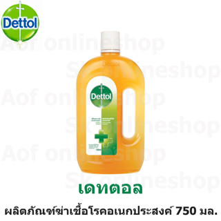 Dettol เดทตอล ไฮยีน ดิสอินแฟคแทนท์ ผลิตภัณฑ์ฆ่าเชื้อโรคอเนกประสงค์ 750 มล.