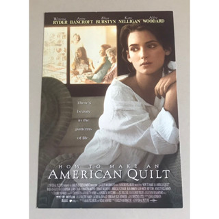 Handbill (แฮนด์บิลล์) หนัง “How to Make an American Quilt” ใบปิดไทย จากค่ายหนัง ราคา 120 บาท