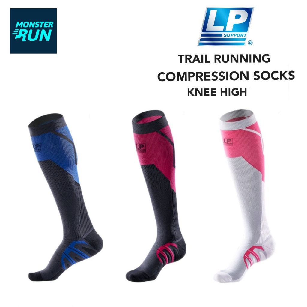 ถุงเท้า LP SUPPORT Trail Running Compression Socks Knee High SOU3601Z