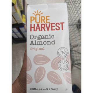 Pureharvest Activated Almond Milk Its Organic Original เครื่องดื่มจาอัลมอนด์ 1000ml