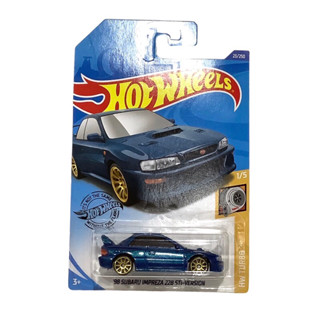 Hotwheels ‘98 Subaru Impreza 22B STi-Version งานปีเก่า 2020 New Model สีแรก นำ้เงินSubaru