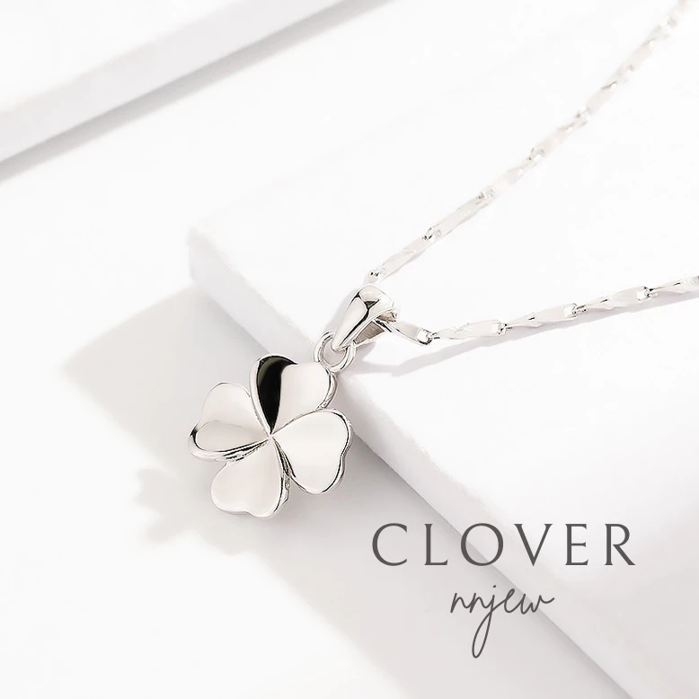nnjew สร้อยคอ รุ่น 4 Leaf Clover Pendant Necklace เครื่องประดับ แฟชั่น
