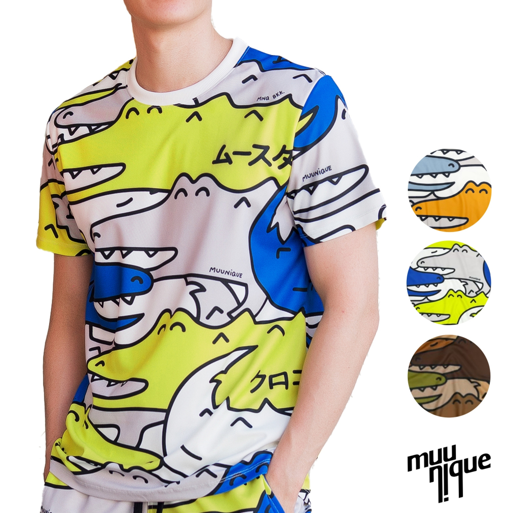 MUUNIQUE JP.T-shirt เสื้อยืด รุ่น New Crocodile (ลายจระเข้)