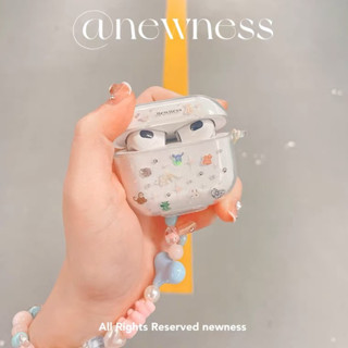 เคสแอร์พอต Newness cutie animals🦛🦒 แท้💯 **เคสใส| Newness case airpods