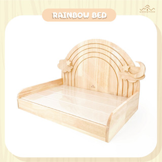 เตียงเย็นกระต่าย เตียงสายรุ้ง ขนาดกระเบื้อง 30x45cm Rainbow bed [WOOD&amp;MOOD]