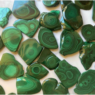 1 Pc Natural Malachite Polish Slice / Top High Quality Malachite / Large Size Polished  Malachite Slice.