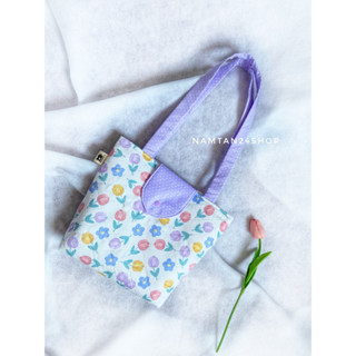 รุ่น Shopper 🌈Tote bag สะพายไหล่ สุดน่ารัก สาวสายคาเฟ  👜shopping picnic 🧺 ไปเรียน Outdoor