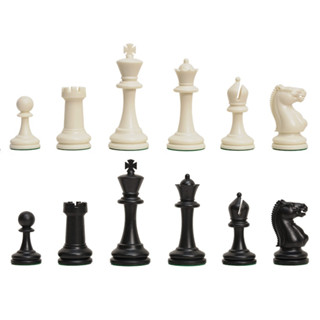 (ตัวแทนchessgo)ตัวหมากรุกสากลมาสเตอร์ 3 7/8" Master Series Triple Weighted Plastic Chess Pieces