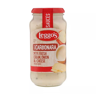 เลกโกส์ซอสคาโบนาร่าผสมหัวหอมและชีส 490กรัมLeggos Carbonara Sause with Onion and Sheese 490g.