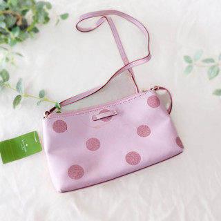 สินค้าตำหนิ ลดขาดทุน กระเป๋าสะพาย Kate Spade #WKRU4122 Haven Lane Ramey Glitter Dots Crossbody Bag