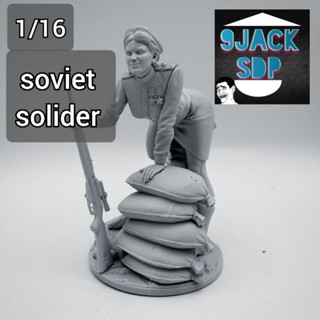 1/16 soviet solider สหภาพโซเวียต โซเวียต สงคราม ฟิกเกอร์ เรซิ่น