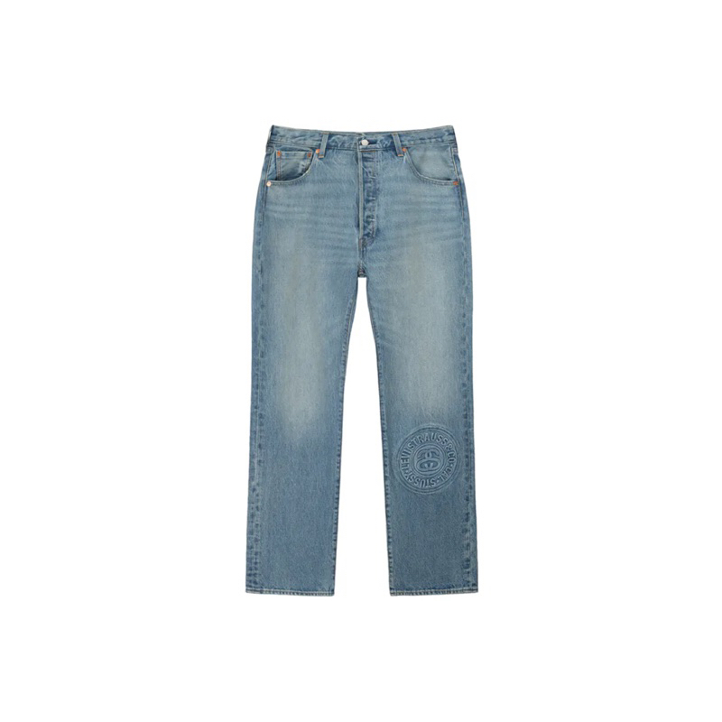 Stussy x Levi's Embossed 501 Jeans Stussy Rugged-Blue