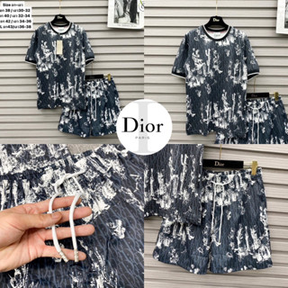 ชุดเซท Dior 🏷️ Hiend 1:1 Cotton 💯 เสื้อ + กางเกงขาสั้น 🩳