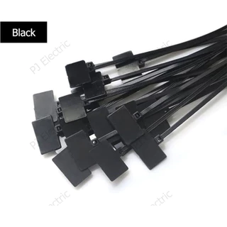 100 เส้น 7 สี Marker Tie เคเบิ้ลไทร์แบบมีป้าย สายรัดแบบมีป้าย สายรัดไนล่อน( Nylon Cable Tie)