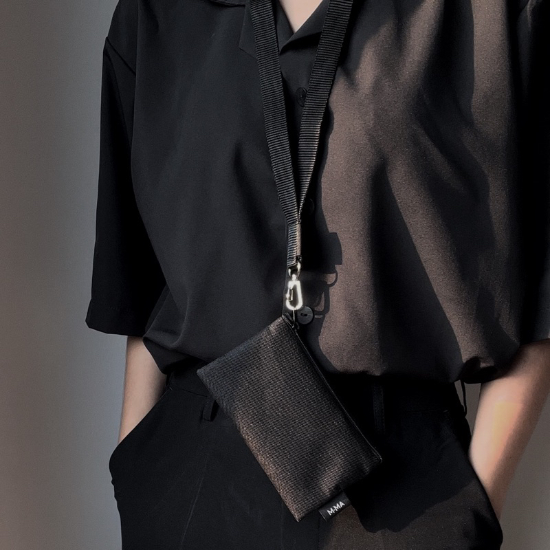 𝐌𝐈𝐍𝐈 𝐄𝐓𝐂. + 𝐒𝐓𝐑𝐀𝐏 𝟗𝟎 𝐜𝐦. กระเป๋าใส่บัตร ใส่เหรียญ + สายคล้องคอ (m.ma)