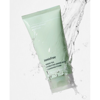 [พร้อมส่ง/ของแท้] Innisfree Green Tea Hydrating Amino Acid Cleansing Foam 150g.