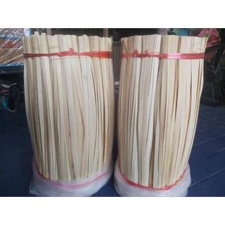 ตอกไม้ไผ่#ตอกสานงานฝีมือตอกเส้นใหญ่ก.1-2ชมยาว 50 56 60 67 70 75 80 90ซม#ตะกร้าหวดหมวกพัดชะลอมกระติ๊บ1มัด90-100เส้น73฿