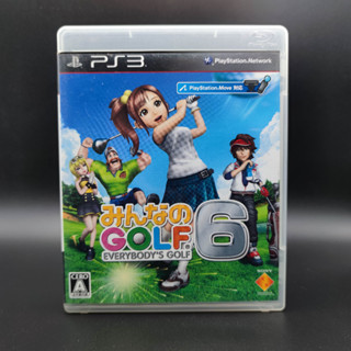 minna no GOLF 6 [everybodys GOLF] แผ่นสภาพดี PlayStation 3 PS3 มีกล่องใสสวม เพื่อเก็บสะสมให้