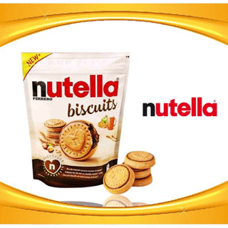 Nutella Biscuits นูเทลล่า บิสกิตสอดไส้ครีมโกโก้ผสมเฮเซลนัท บิสกิตสอดไส้นูเทลล่า ขนาด 192.3 กรัม