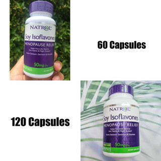 ไอโซฟลาโวน สารสกัดจากถั่วเหลือง Soy Isoflavones 50 mg 60 or 120 Capsules (Natrol®)