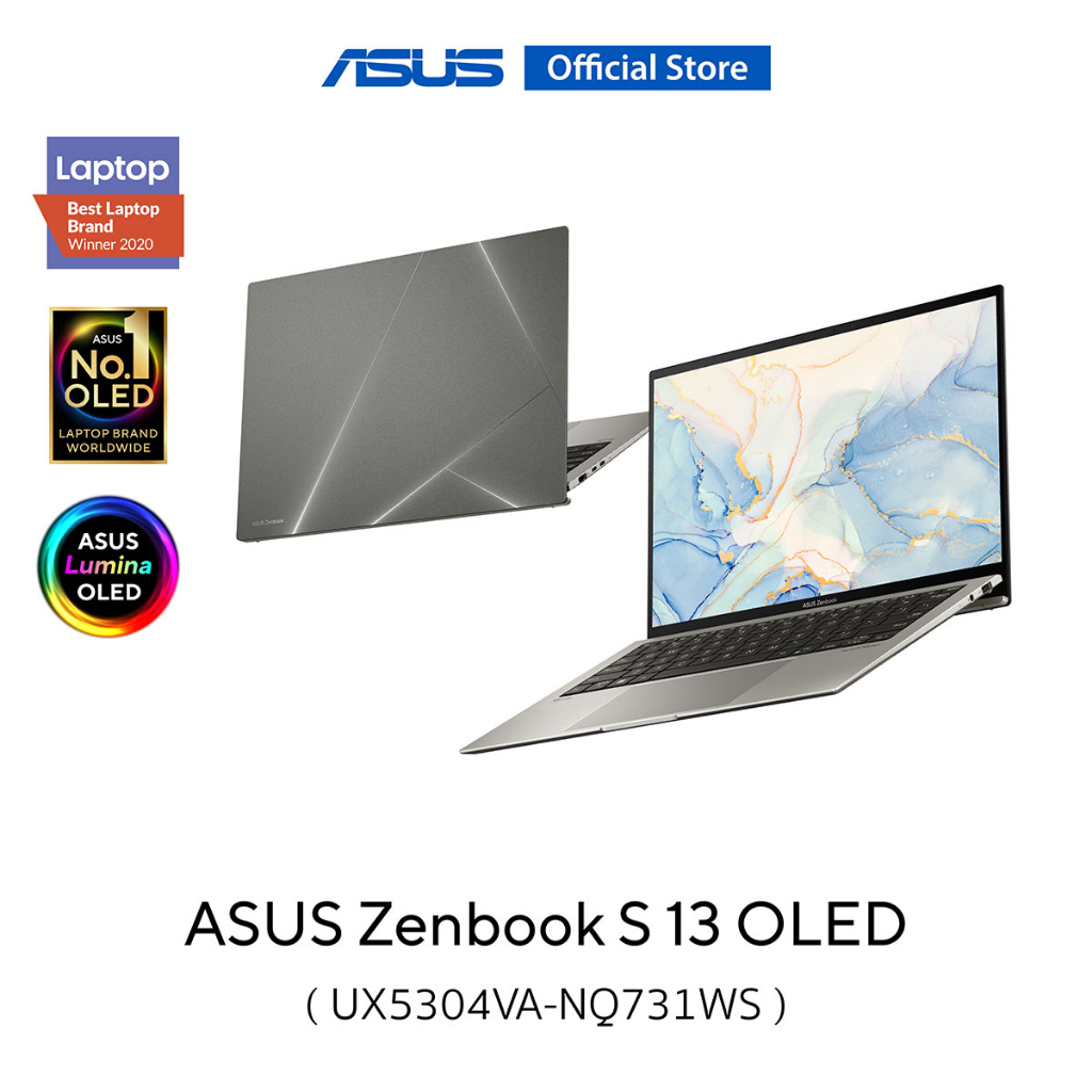 ASUS Zenbook S 13 OLED (UX5304VA-NQ731WS), 13.3 inch 60Hz 2.8K OLED, Intel i7-1355U, Intel Iris Xe G