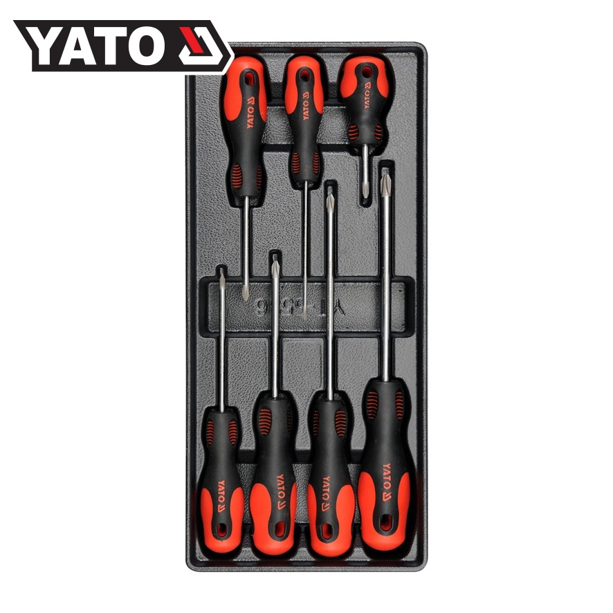 YATO YT-5536 ชุดถาดเครื่องมือ ชุดไขควง ปากแฉก