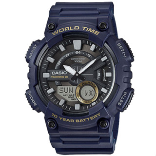 [ประกันร้าน] Casio นาฬิกาข้อมือผู้ชาย รุ่น AEQ-110W-2AVDF-S Youth-Combination Blue