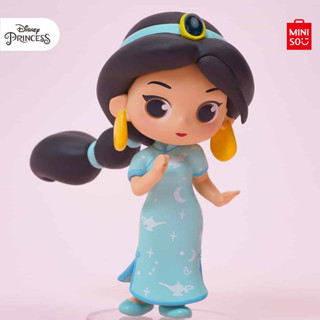 MINISO กล่องสุ่ม กล่องสุ่มโมเดล Disney Princess Collection Cheongsam Dress Bag Charm ลิขสิทธิ์แท้