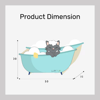 LUKFUK (ลูกฟูก) ที่นอนและที่ลับเล็บแมวกระดาษ ขนาดใหญ่ รุ่น “อ่างน้ำแมว” (L Carton Cat Scratcher “Bathtub”)