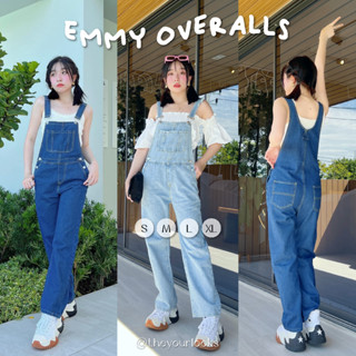 Theyourlooks ♡ พร้อมส่ง Emmy overalls เอี๊ยมยีนส์ขายาว🧸🛼🍡 (TYL455)