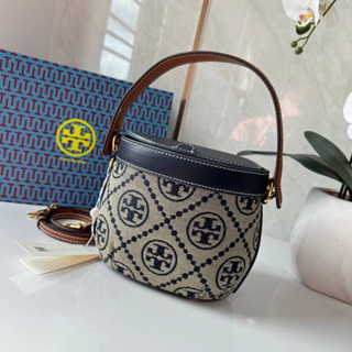 TORY MINI T MONOGRAM CANTEEN BAG  🔖กระเป๋าถือหรือสะพายดีไซน์ใหม่ทันสมัย