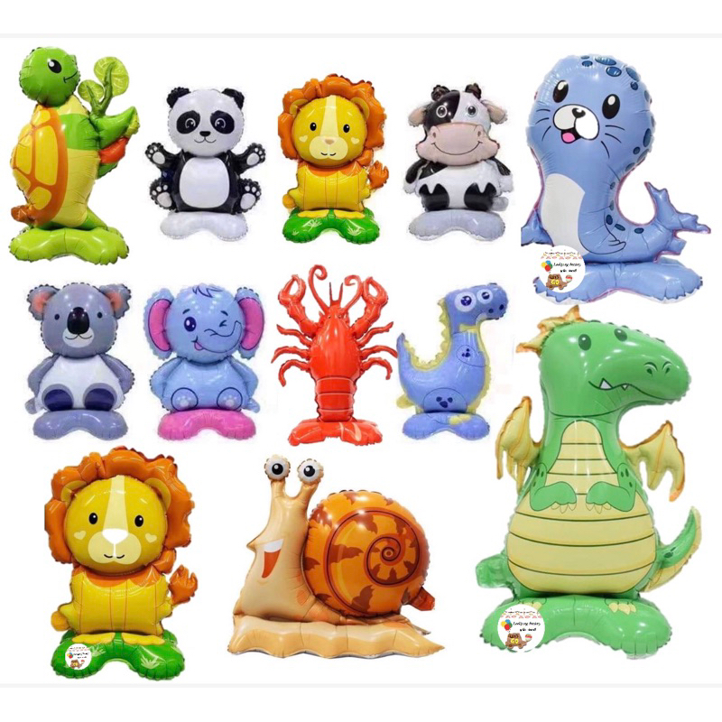 ลูกโป่งสัตว์ สัตว์น้ำ animal Balloons ลูกโป่งวันเกิด ลูกโป่งการ์ตูน ลูกโป่งตั้งได้ ตุ๊กตาสัตว์ ลูกโป่งมีฐาน Zoo balloons