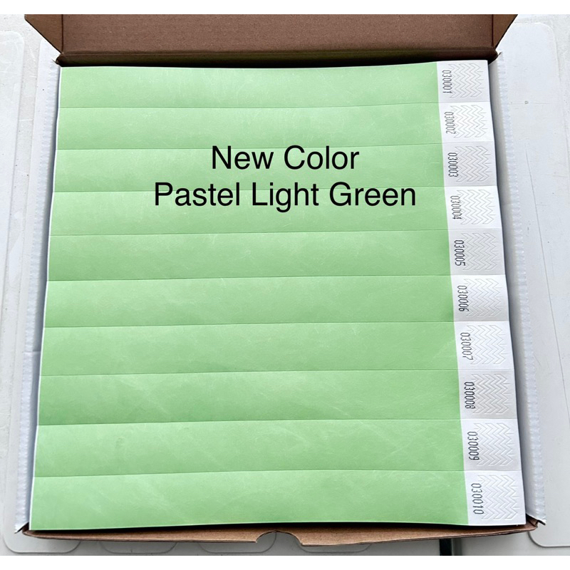 ริสแบนด์ สายรัดข้อมือกระดาษTyvek กันน้ำ100%  สำหรับใช้งานครั้งเดียว Size 2.5*25 cm ( 1 แผ่น 10 เส้น ราคา 30฿) พร้อมส่ง! - รูปที่ 3