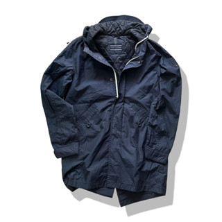 Tommy Hilfiger Navy Blues Hooded Parka Jacket รอบอก 44”