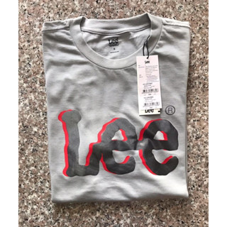 LEE เสื้อยืดสีเทาผู้ชาย ผ้านุ่มใส่สบาย ของแท้จากShop 100%