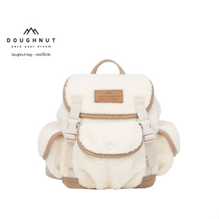 DOUGHNUT BAG : Lighthouse Fluffy Series : CREAM X HAZELNUT กระเป๋าโดนัท กระเป๋าเป้ กระเป๋าสะพายหลัง กระเป๋า กระเป๋าเดินทาง (รหัสสินค้า 09774)