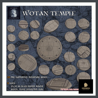 The Wotan Temple ฐานโมเดล warhammer 40k  [Designed by Admiral]