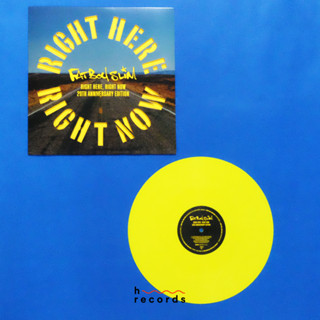 (ส่งฟรี) แผ่นเสียง Fatboy Slim - Right Here, Right Now (20th Anniversary Limited 12" Yellow Vinyl)