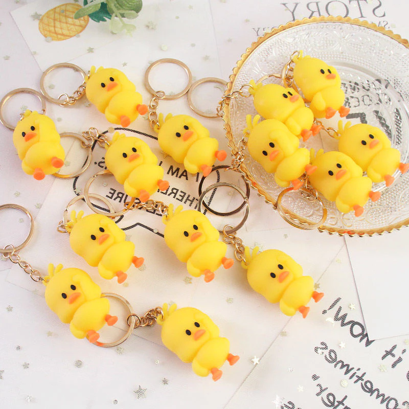 พวงกุญแจเป็ด จี้ตุ๊กตาเป็ดสีเหลือง thumbnail 8