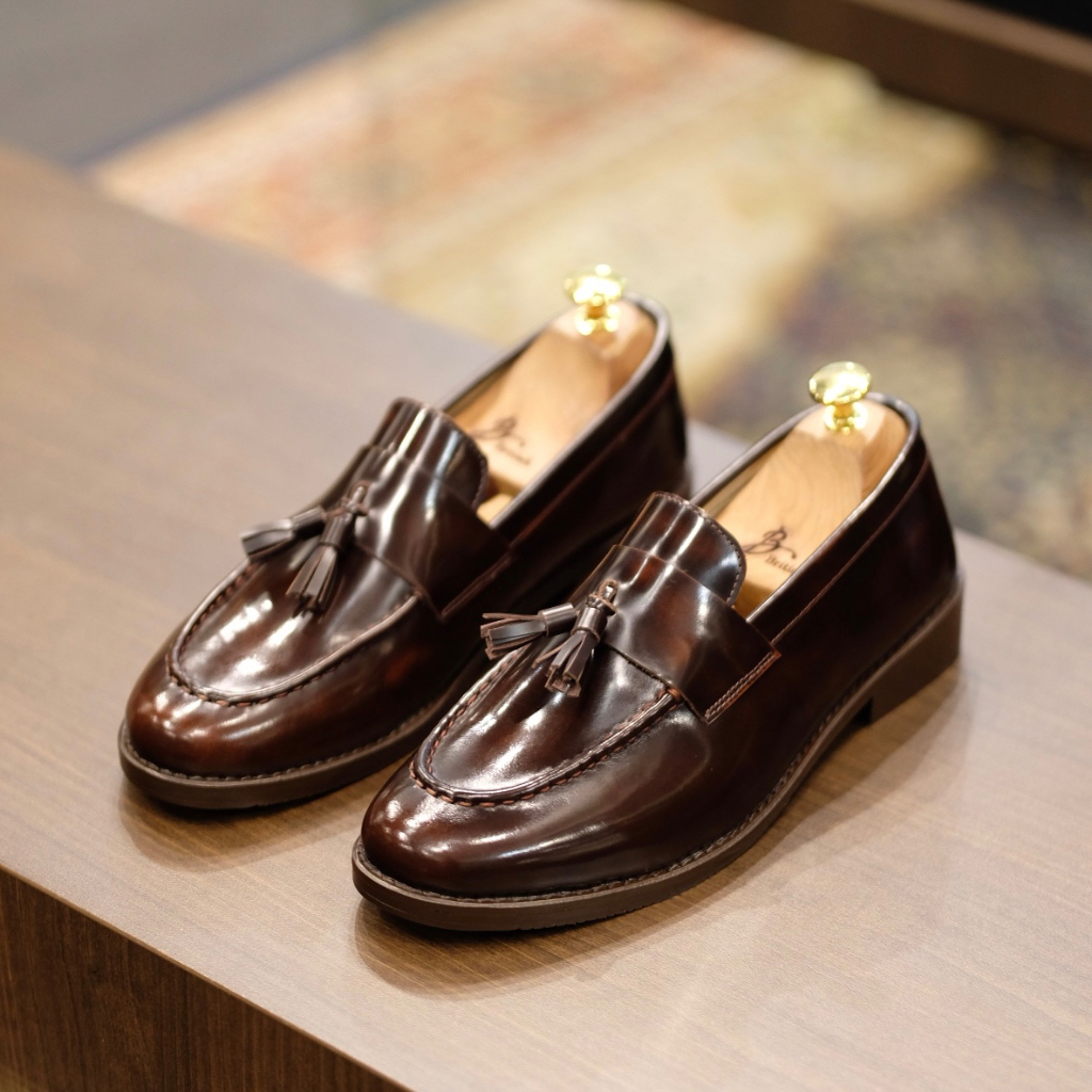 British รองเท้าหนัง รุ่น Premium Wild Tassel Loafers #4