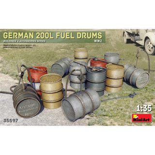 [MiniArt] 1/35 : German 200L Fuel Drums WW2 [MI 35597]