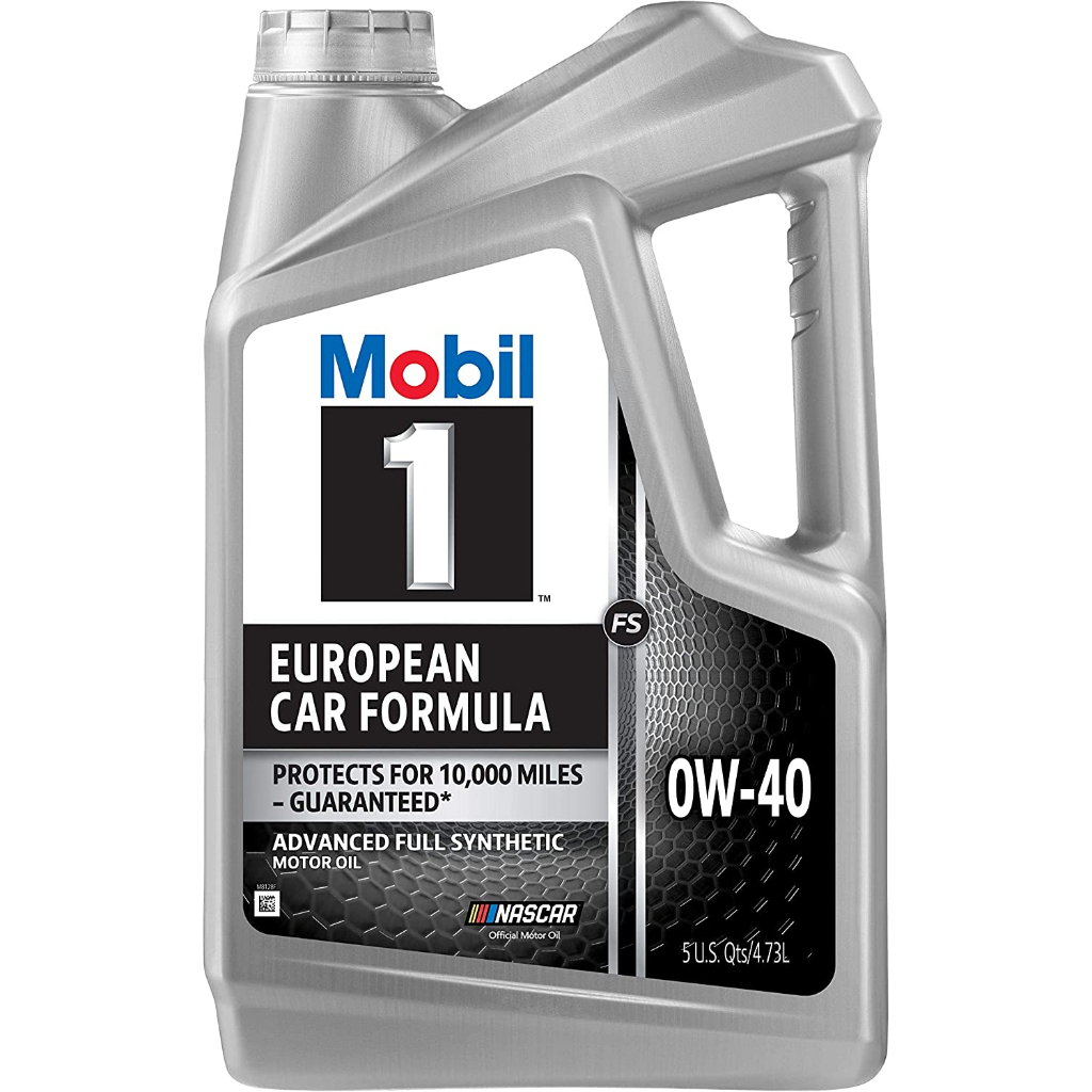 Mobil 1 FS European Car Formula Full Synthetic น้ำมันเครื่องโมบิล 1 10,000โล Motor Oil 0W-40, 5 Quar