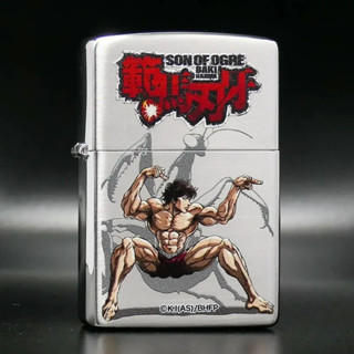 ZJP0072 Zippo Hanma Baki - Son of Ogre ซิปโป้ลิขสิทธิ์แท้จากญี่ปุ่น ของแท้ รับประกันตลอดชีวิต นำเข้าและจำหน่ายโดยตัวแทนจ