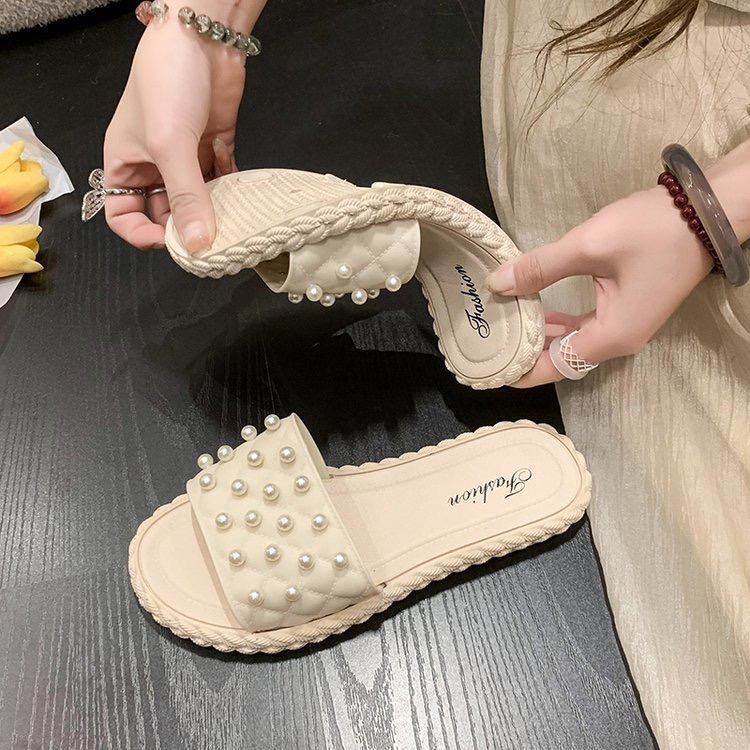 รองเท้าแตะผุ้หญิงแบบสวมสีพาสเทวพื้นนิ่ม น้ำหนักเบาใส่สบาย รุ่น2028 - รูปที่ 6