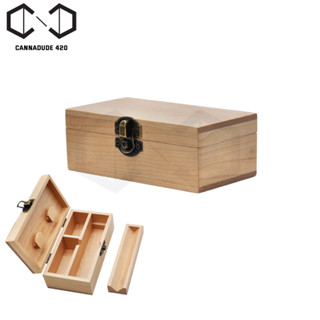 กล่องเก็บอุปกรณ์พกพา กล่องโรล Rolling Tray Natural Handmade Wood ถาดโรล กล่องโรล Rolling box