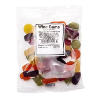 Bumper Bag Wine Gums Fruit Flavour Gums 150g กระเป๋ากันกระแทก ไวน์กัมส์ รสผลไม้ 150กรัม